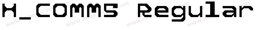 H_COMM5 Regular字体转换